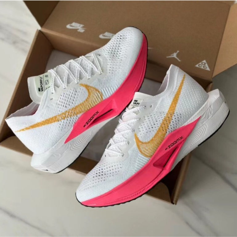 Tênis Air Zoom X Vaporfly Next%3 White – Pink Confortável