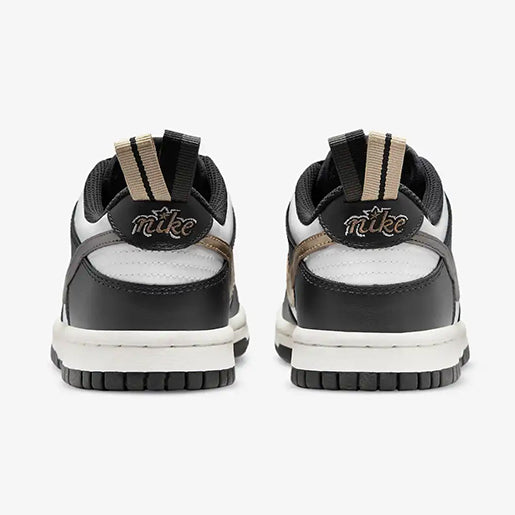 Dunk Low Black/White – Metallic Confortável