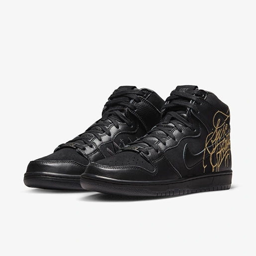 SB Dunk High FAUST Black – Gold Premium
