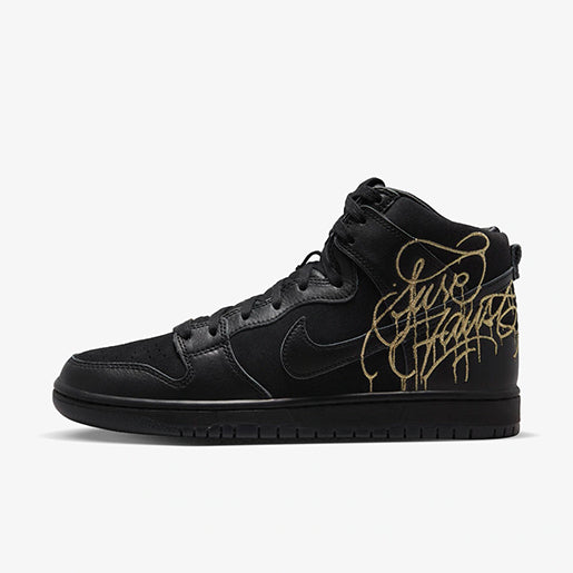 SB Dunk High FAUST Black – Gold Premium