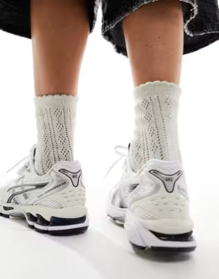 Gel-Kayano 14 Branco Prata com Azul