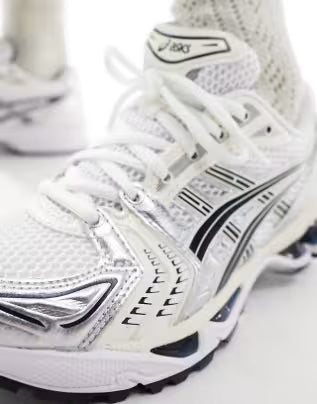 Gel-Kayano 14 Branco Prata com Azul