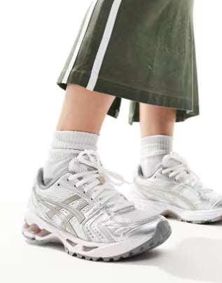 Gel-Kayano 14 Branco com Prata Lunar