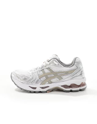 Gel-Kayano 14 Branco com Prata Lunar