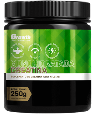 CREATINA MONOHIDRATADA 250G - GROWTH – SUPPLEMENTS Elegante