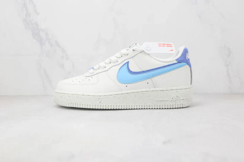 Nike Air Force 1 82 Double Swoosh White Médium – Blue Confortável