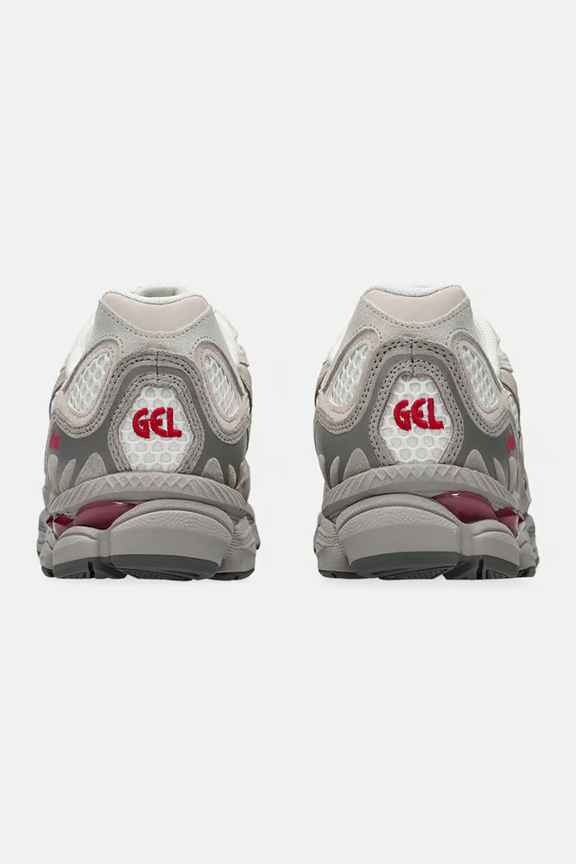 GEL-NYC - Unissex - Cinza com – Vermelho Vibrante