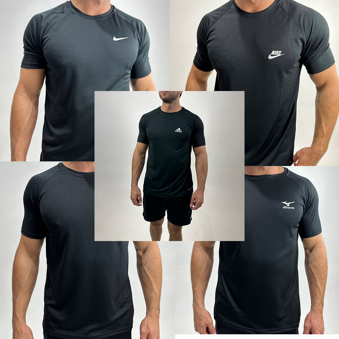 KIT ALL BLACK 5 PEÇAS DRY FIT Basic 🔥 – Exclusivo