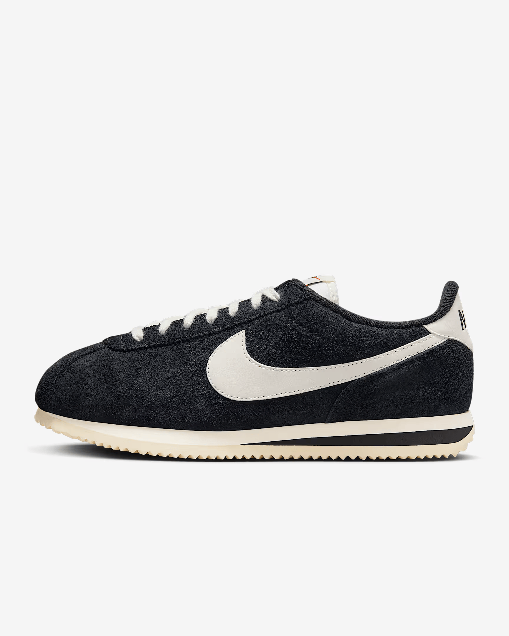 CORTEZ – Preto com Branco Vintage Suede