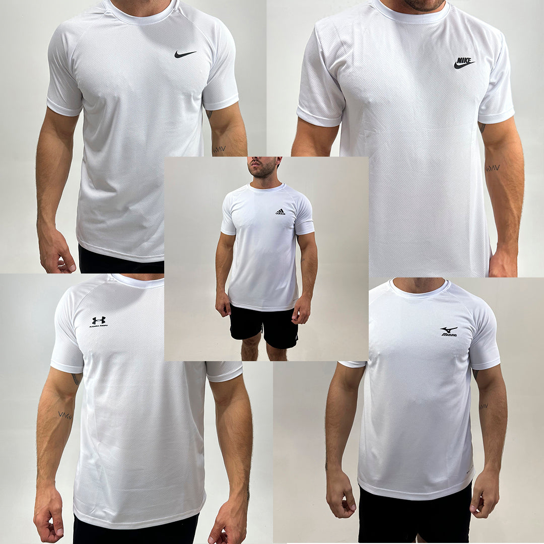 KIT ALL WHITE 5 PEÇAS DRY FIT Basic 🔥 – Clássico