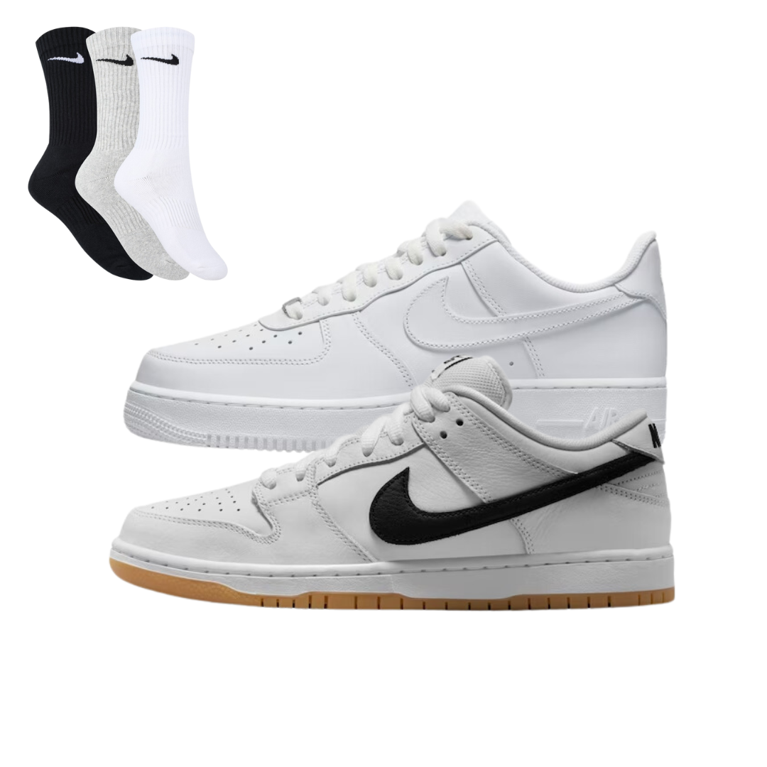 Clássico Shadow + Dunk Low Pro + 3 – Meias Clássico