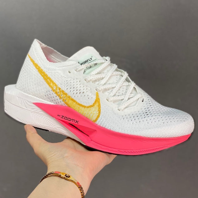 Tênis Air Zoom X Vaporfly Next%3 White – Pink Confortável