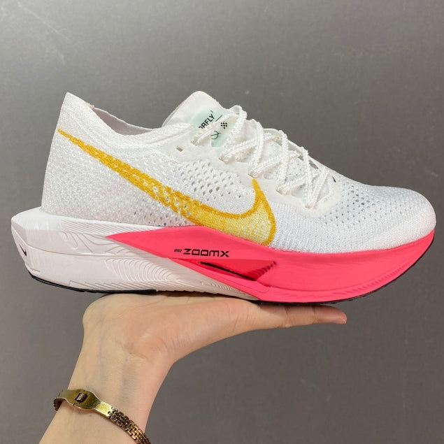 Tênis Air Zoom X Vaporfly Next%3 White – Pink Confortável