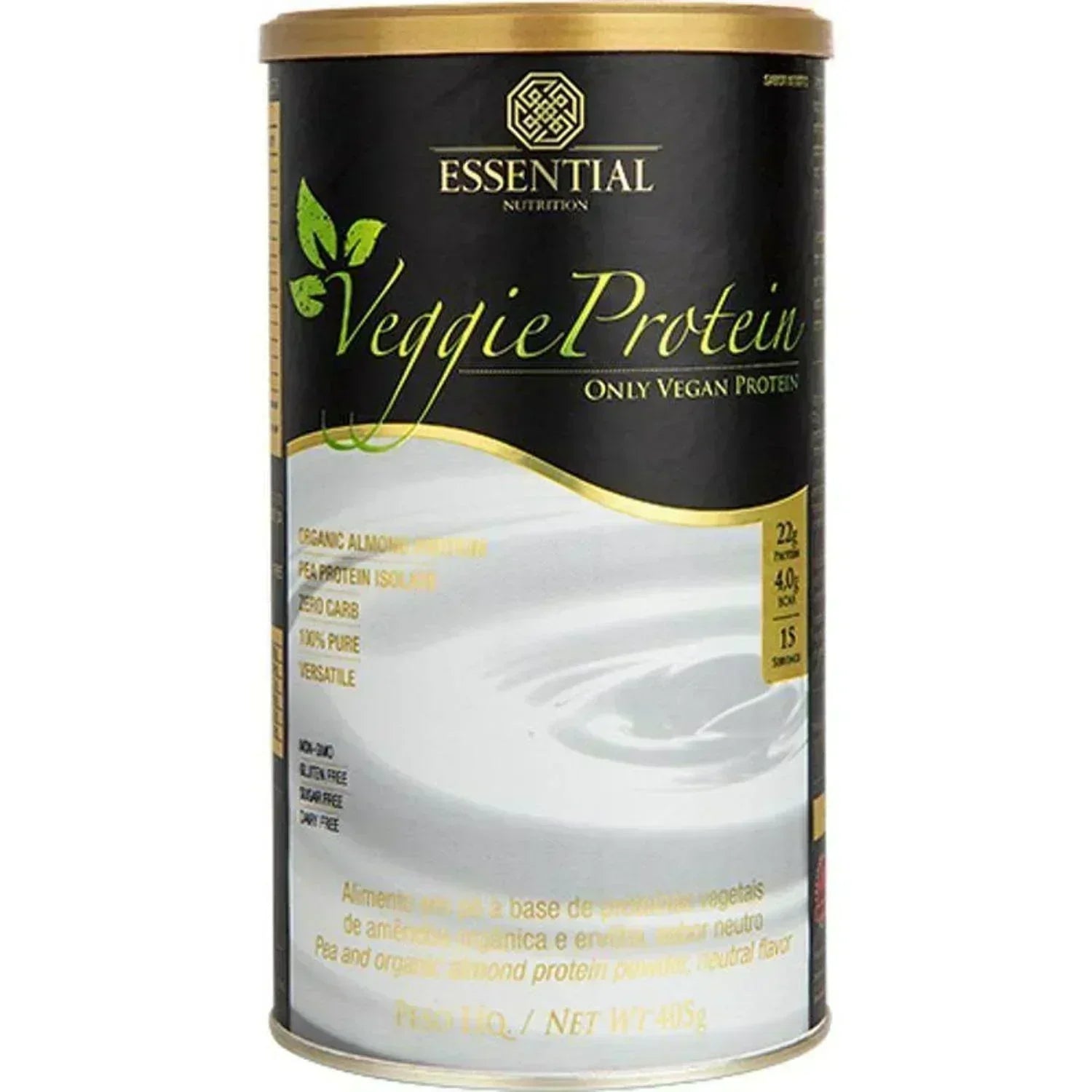 Veggie Neutro Protein Essential Nutrition 405g Lata | 25 – doses Clássico